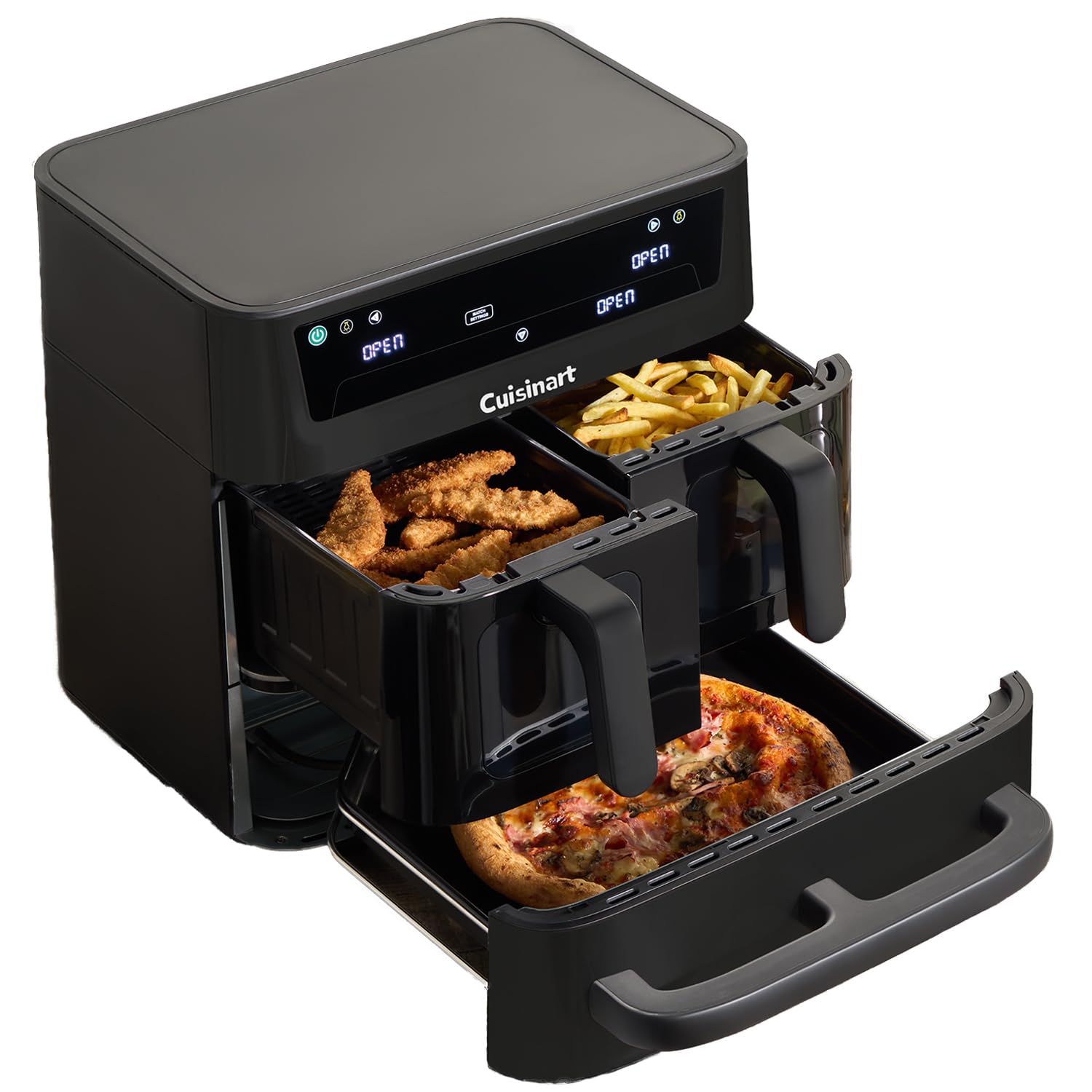 Cuisinart XXL10.4L Air Fryer with 2 x 5.2L Drawers |PFAS Free|Chemical-free cooking | Air Fry, Roast, Grill, Bake, Dehydrate, Max Crisp, Keep Warm | Dual Zones - cook 8+ portions|Dishwasher Safe