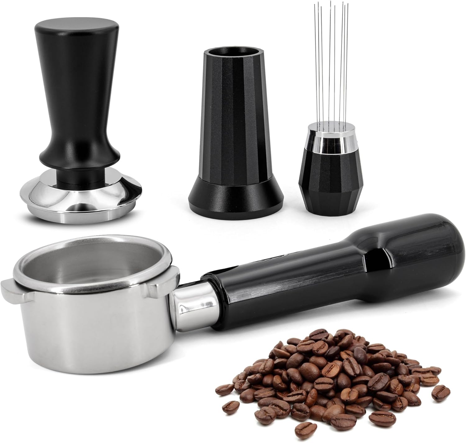 54mm Espresso Kit for Breville Machines - Precision Tamper with Spring, WDT Tool & Aluminum Alloy Accessories - Fits Bambino, Barista Express & Touch