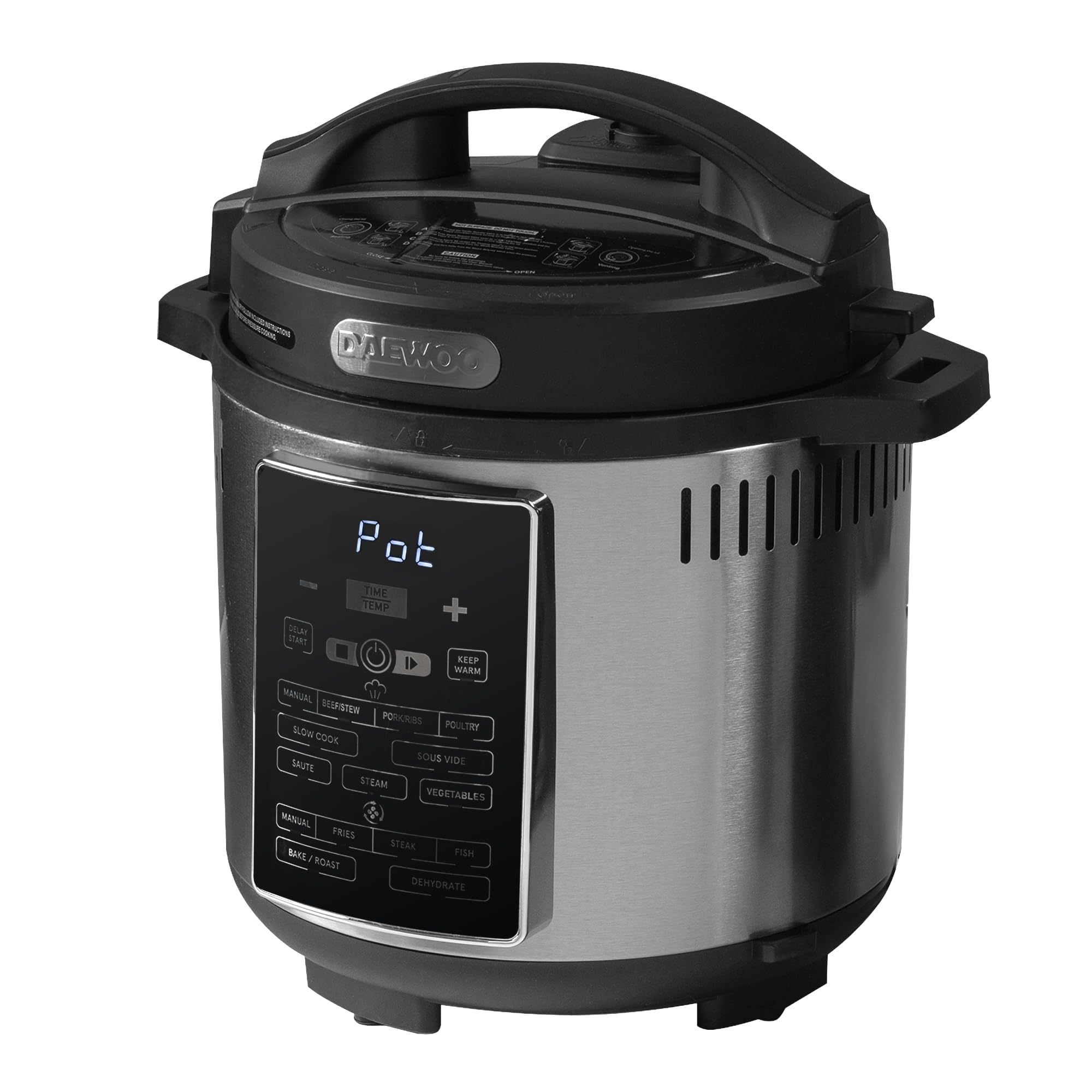 Daewoo Actuate 26L 5-in-1 Air Fryer Microwave Oven – 2400W Combination Oven with Grill, Bake, Reheat, Defrost – One Touch Cooking, Accessories Included, Space-Saving Kitchen Appliance – Black