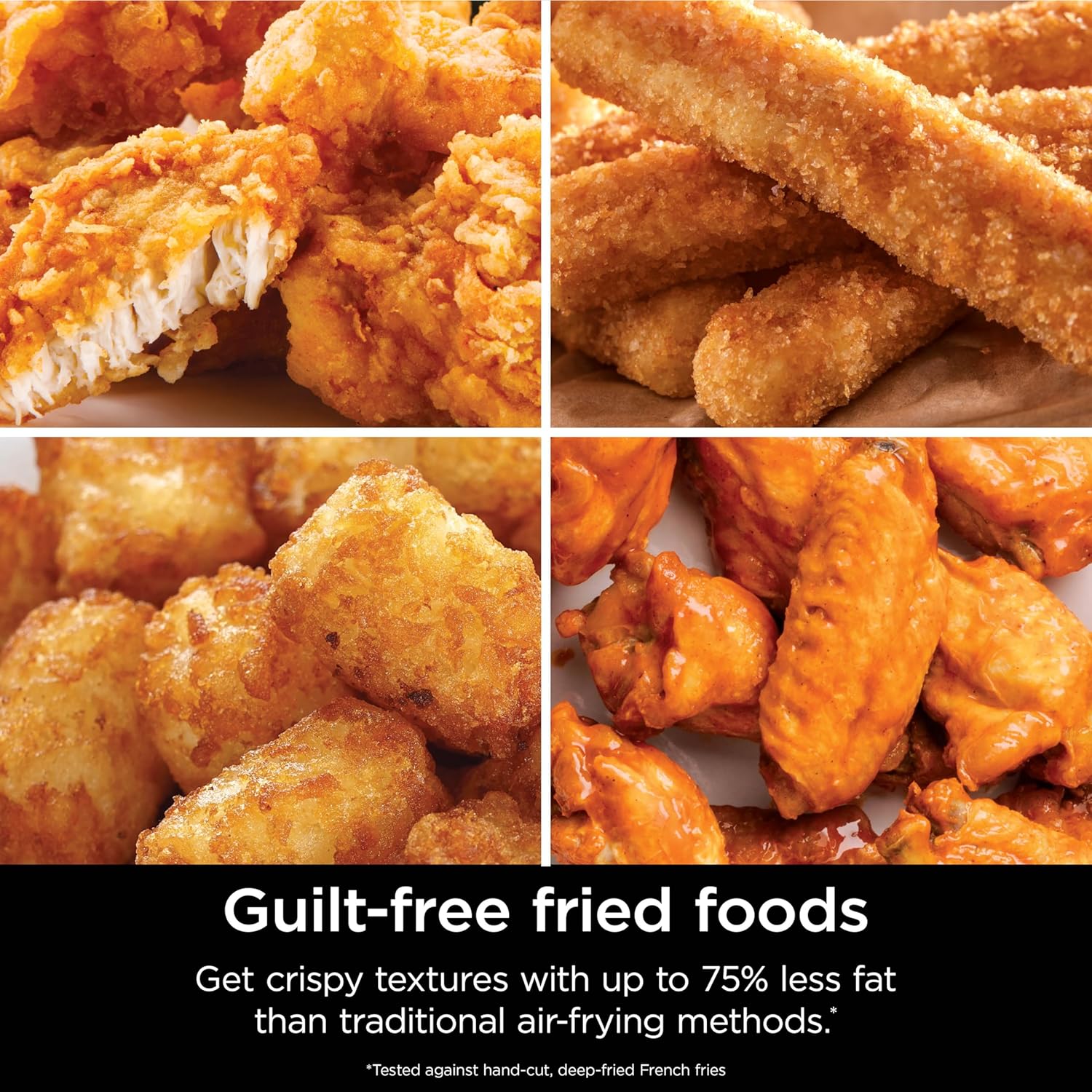 Ninja AF141 Air Fryer Pro 4-in-1 with 5 QT Capacity, Air Fry, Roast, Reheat, Dehydrate, Air Crisp Technology with 400F for hot, crispy results in just minutes, Nonstick Basket & Crisper Plate, Grey